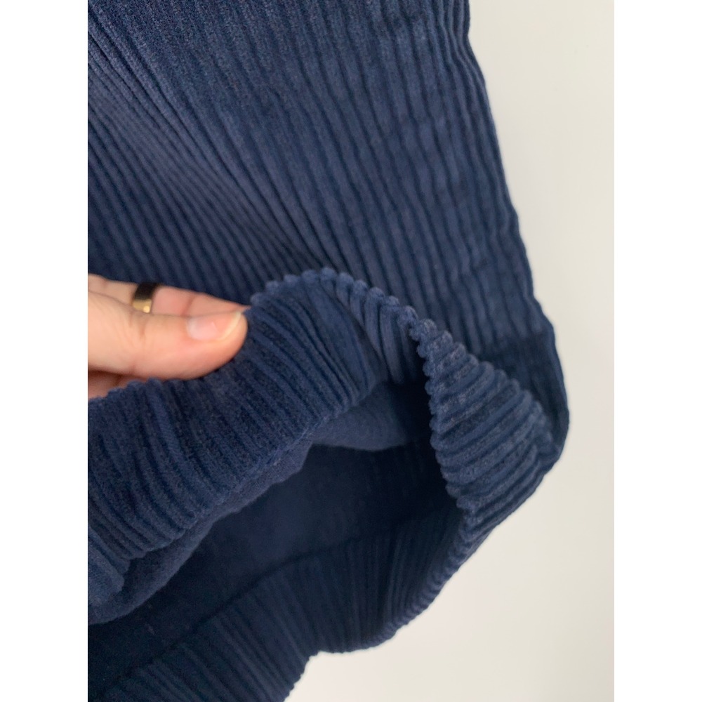 Levis Ribcage Wide Leg Corduroy Pants Women 27 Blue Fall Cotton Boho Classic - Picture 5 of 10